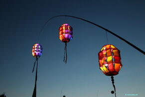 Lampion beleuchtet